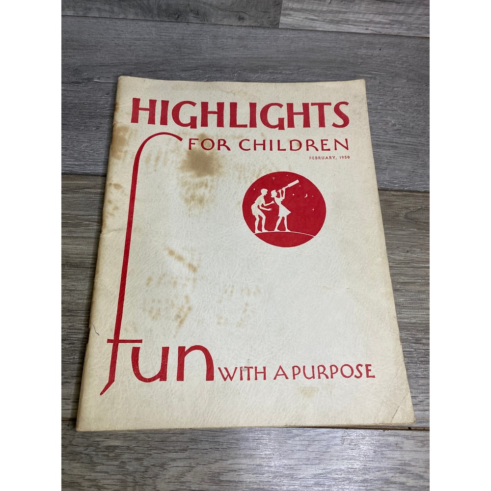 Vintage Highlights for Children Magazine February 1950 Fun with a Purpose Vol 5